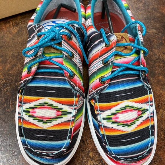 NEW Twisted X Serape Hooey Shoes Sneakers Lace Up - Picture 2 of 5